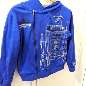 R2D2 Industrial Automation Astromech Sweatshirt from Disney Parks Youth L NWT